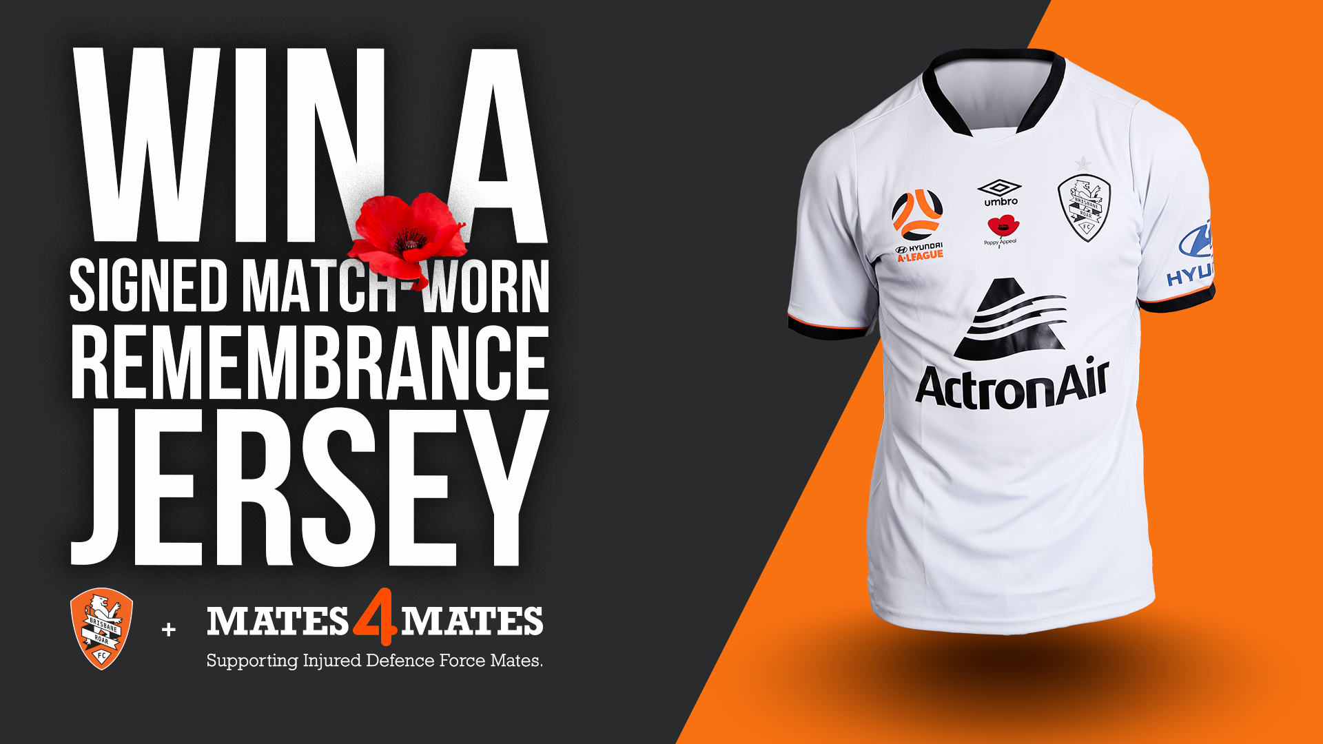 Win a signed, match-worn Remembrance Jersey!